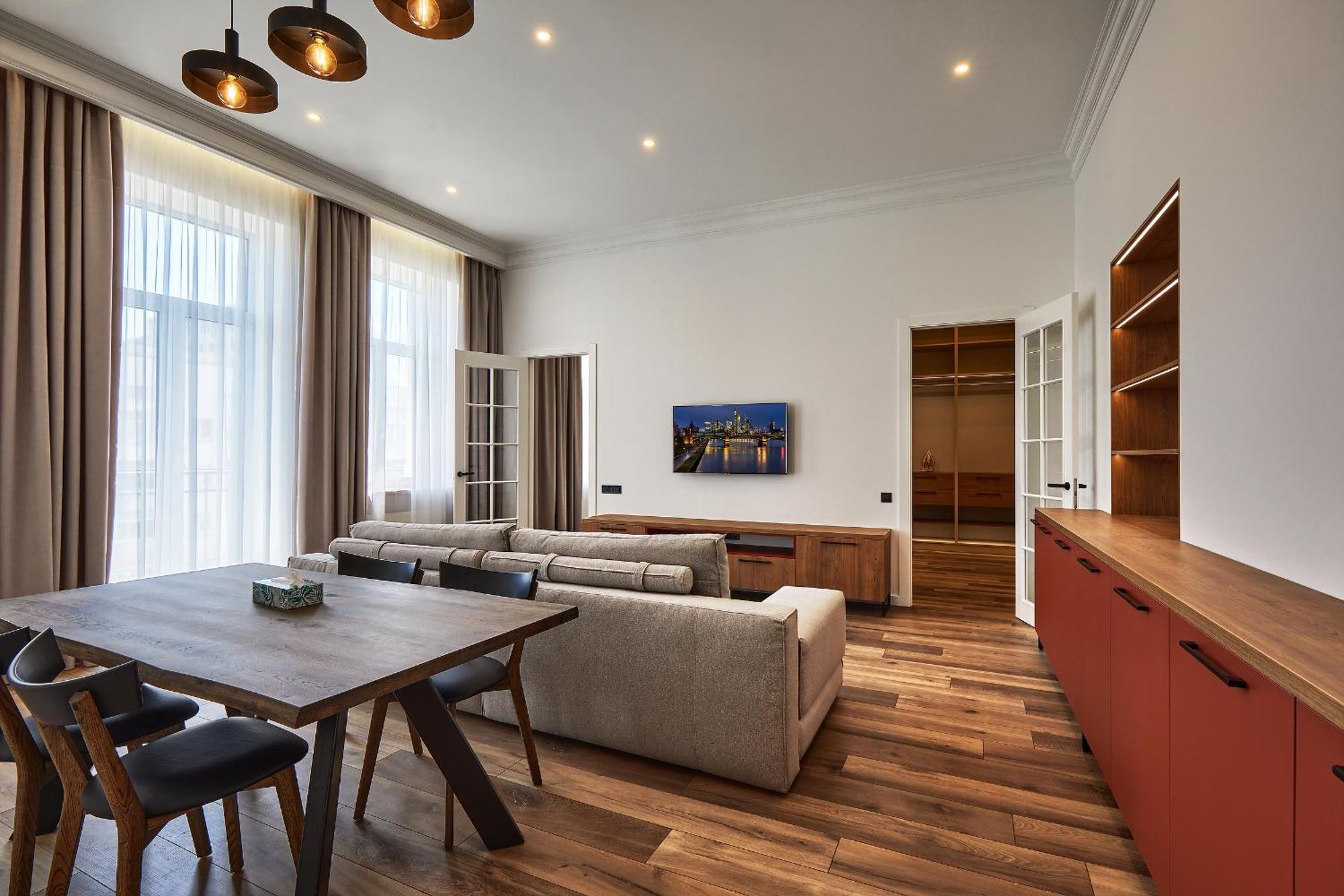 Apartament Saksaganskogo Centre Kijów Pokój zdjęcie